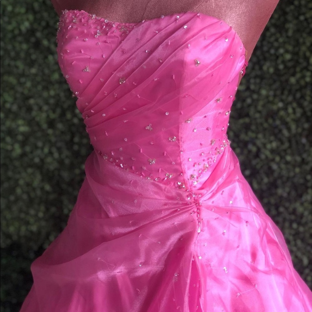 Fuchsia pink dress
